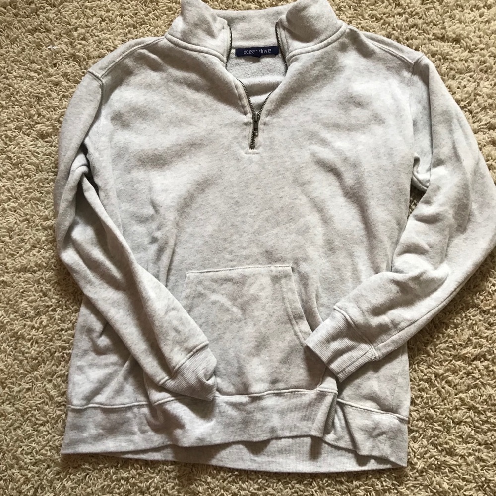 Grey Quarter Zip Jacket - Picture 1 of 1